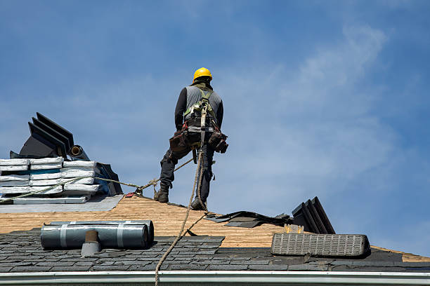 Professional Emergency Roof Repair technician working in Clayton, MO